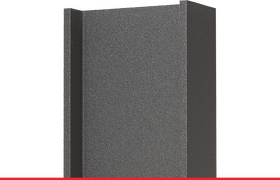 Formzeichnung der Aluminiumschale der UNILUX FineLine Pfosten-Riegel-Fassade, Form 4840